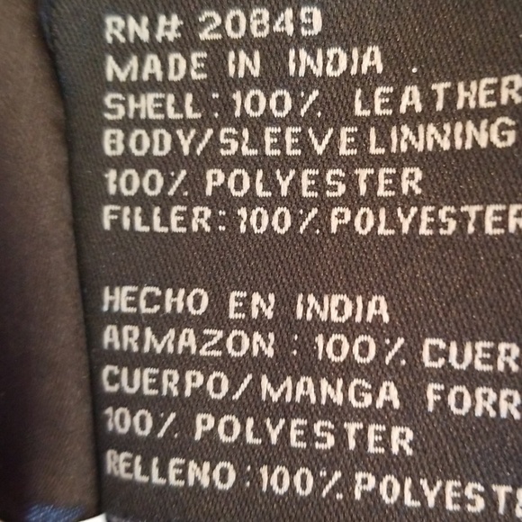 Women's Large Black Leather Coat - Picture 3 of 6